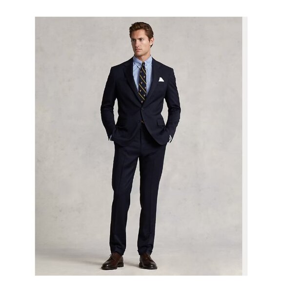 Polo Ralph Lauren Other - POLO Ralph Lauren University Club Mens Wool Pin Striped Dress Suit in Dark Navy